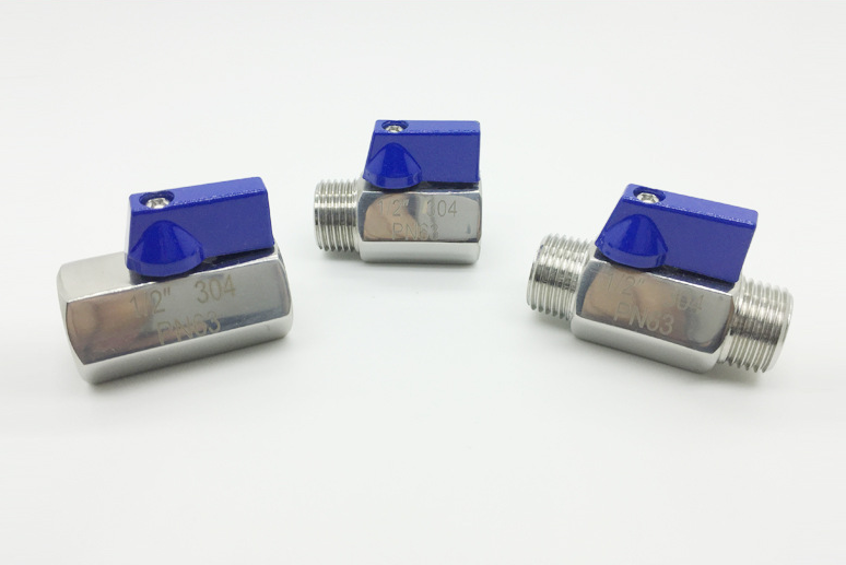 Pn63 Bsp Female Threaded 316 Ss Mini Ball Valve