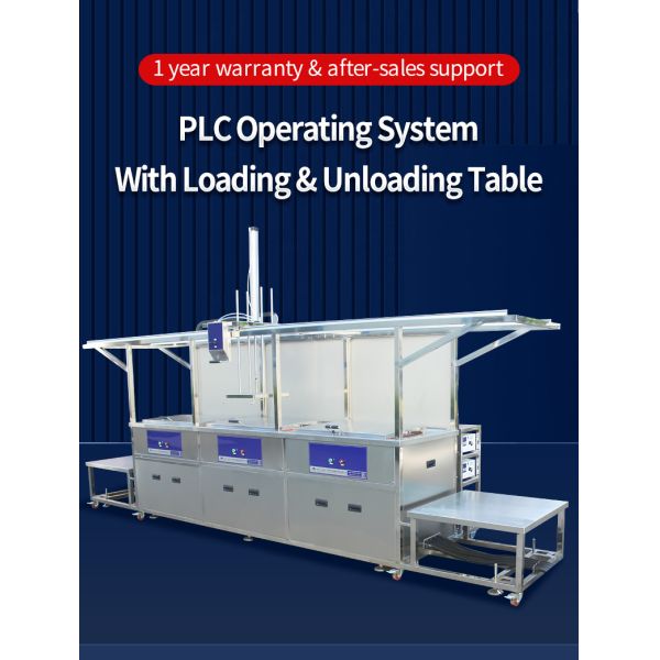 Semi Automatic Industrial Ultrasonic Cleaner Mahine Three Tanks SUS304 Housing
