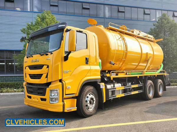 ISUZU GIGA Waste water Vacuum Truck 460hp 6x4 Heacy Duty 25ton