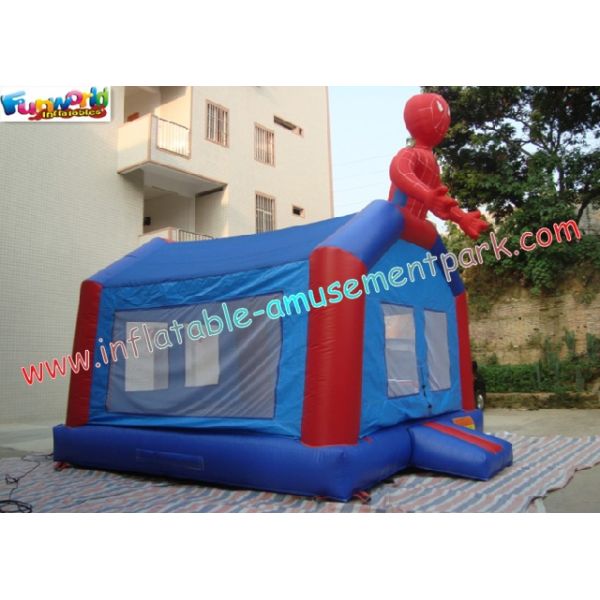 Durable PVC Tarpaulin Inflatable Spiderman Commercial Childrens Bouncy Castles for Re-sale