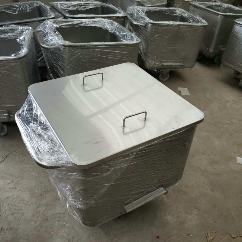 Jf Sheet Metal-Stainless Steel Тележки для переработки мяса мясной промышленности Bin