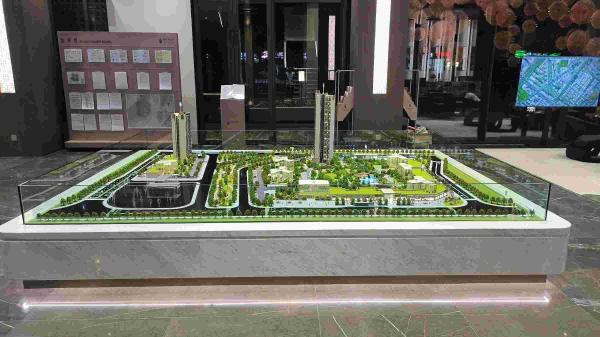 Residential Architectural Site Model Real Estate Scale Model 1:150