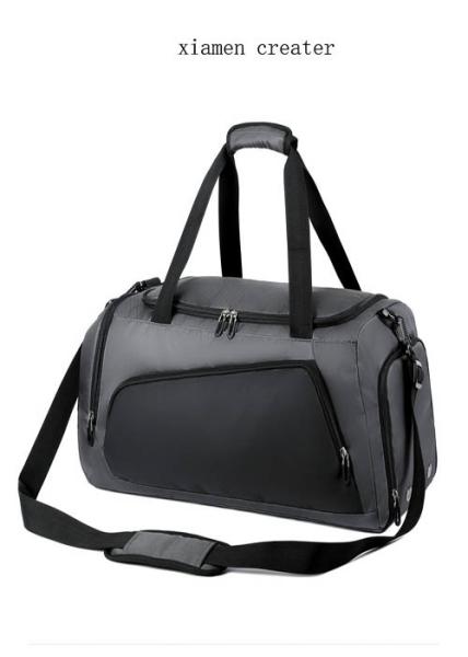 Patchwork Oxford Duffle Bag , Portable Wearproof Gym Fitness Bag