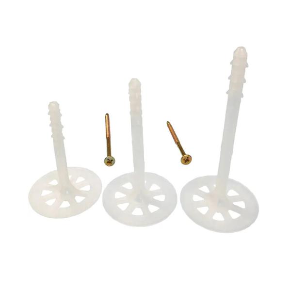 Temperature Resistant Concrete Insulation Nails Plastic Insulation Anchor 3/4 Inch For Indoor Outdoor