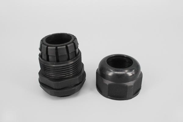 MG12 IP68 waterproof connector strain relief gray black nylon Watertight cable glands with certificate