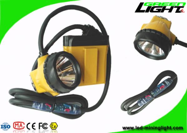 Flashing Light Led Mining Lamp Corded Cable Underground Coal Mining Cap Lamps 25000lux