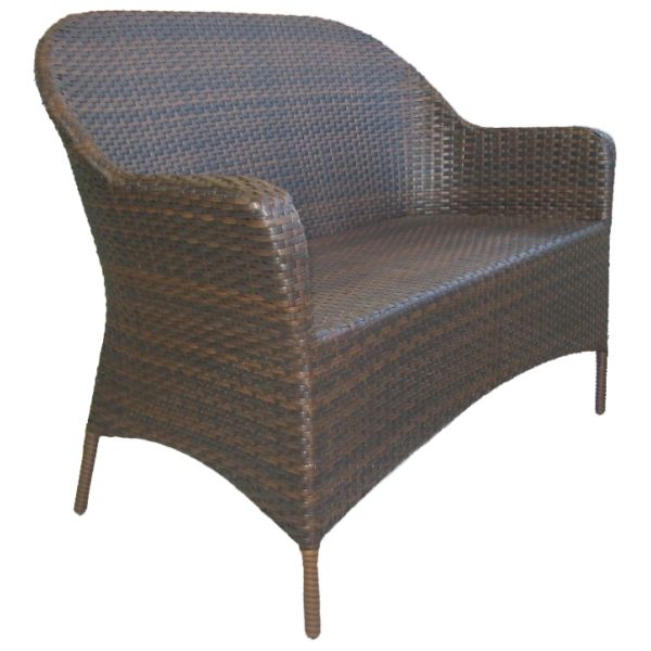 backyard wicker leisure bench -1119