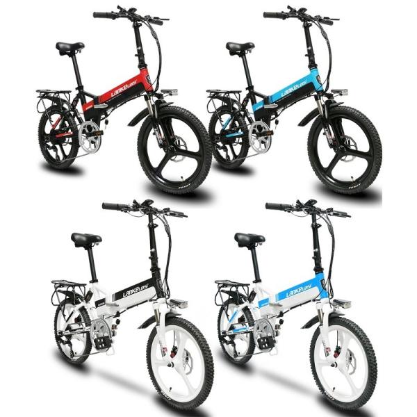 20 Inch Foldable Portable Electric Bike 48v 13AH L G Battery 400W Motor