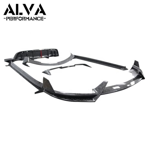 Add On Installation MiW Design Aero Forged Carbon Fiber Body Kits Tesla Model Y 2019 Front Lip Side Skirts Rear Diffuser