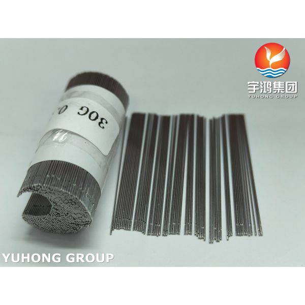 30G SUS304 Dental Irrigation Needle Tube For Root Canal Therapy , Two Vents , Closed End