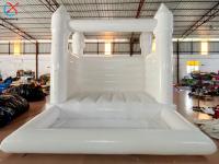 Manufacturer Inflatable White Wedding Jump Area Inflatable Bouncy Castle