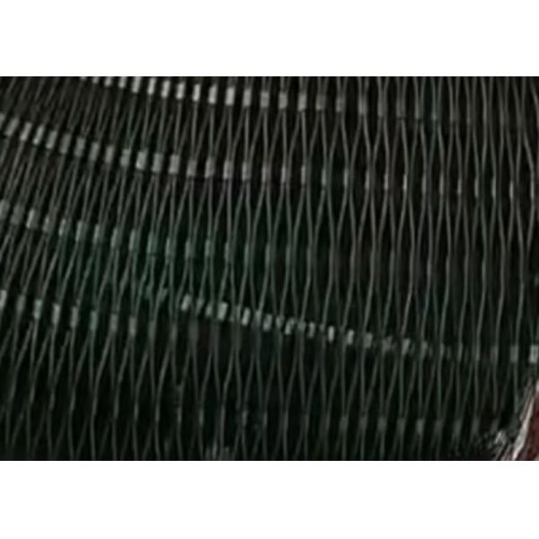 Decorative Black Stainless Steel Wire Rope Mesh Non-Glare  For Zoo And Park Design