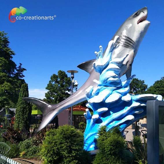 Modèle réaliste d'animaux de l'aquarium 7Meter de vague Animatronic réaliste de requin