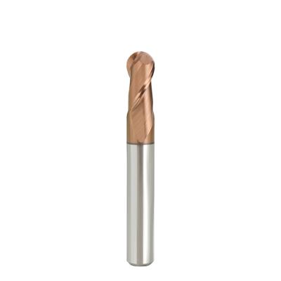 HRC65 CNC Milling Solid Carbide Ball Nose End Mill For Hardened Steel