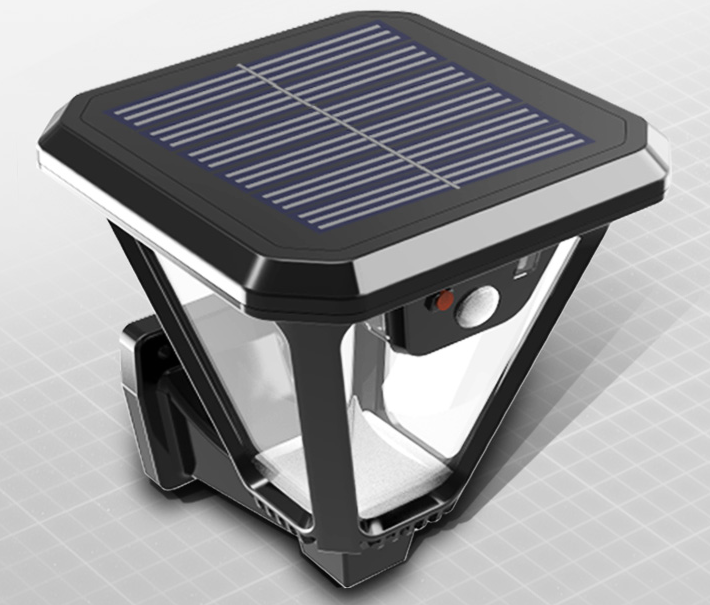 Modern Minimalist 1200mah Solar Powered Lawn Light Outdoor