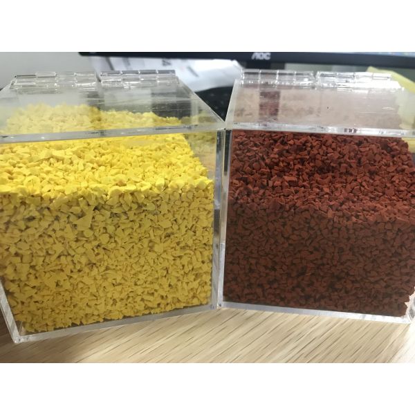 Odorless 60A Hardness SGS Certified Rubber Granules Flooring