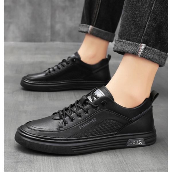 Synthetic Leather Men Casual Shoes PVC Sole Men Leather Shoes 39 40 41 42 43 44 Size
