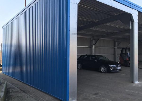 construções do armazém da casa pré-fabricada 100x60x8 com a folha telhando de aço ondulada