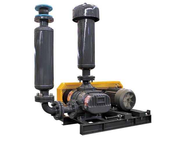 Belt Transmission 90kw 98 Kpa Tri Lobe Roots Blower For Fishing Farm