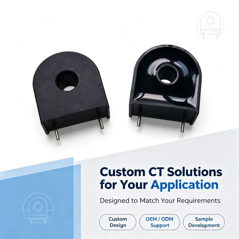 PCB Mount Miniature Current Transformer AC Current Sensor for Power Monitoring