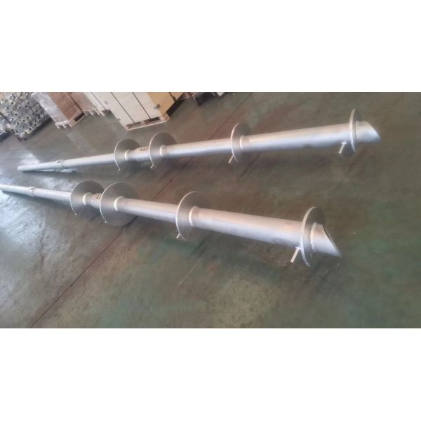 Customized Photovoltaic Spiral Pile Galvanized Ground Screw Anchor With Flange