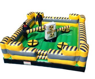 Giant Inflatable Sports Games , Meltdown Obstacle Course For Kids Adults