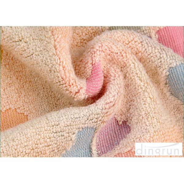 Flannel Face Cloth / Embroidered Face Towels With Jacquard Logo