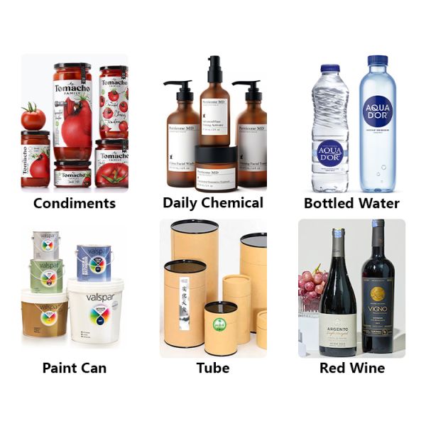 PLC Touchscreen Automatic Round Bottle Labeling Machine Applicator for Honey Jars