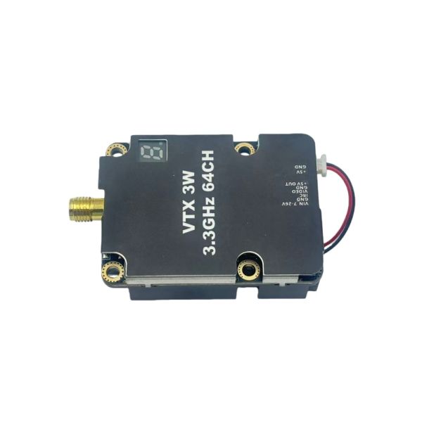 Stable 3.3GHz FPV VTX Video Transmitter with Adjustable Power Output and 3060MHz-3500MHz Frequency Range