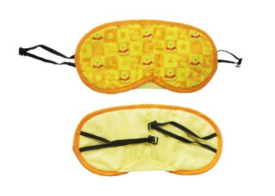 Cute Pattern Sleeping Blindfold Eye Shade With Durable Yellow Polyester Material