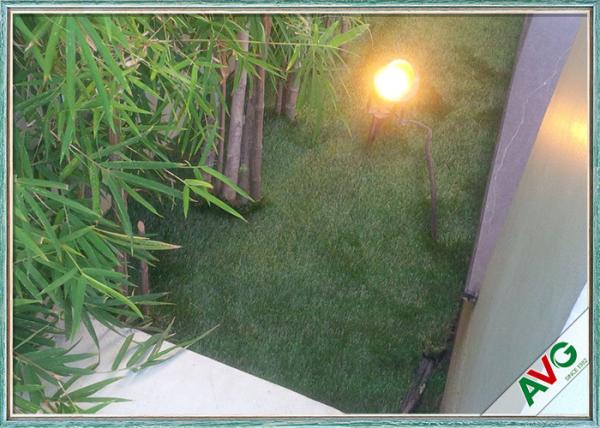 Apple Green S Shaped Indoor Synthetic Grass For Home Garden Landscaping Decoration