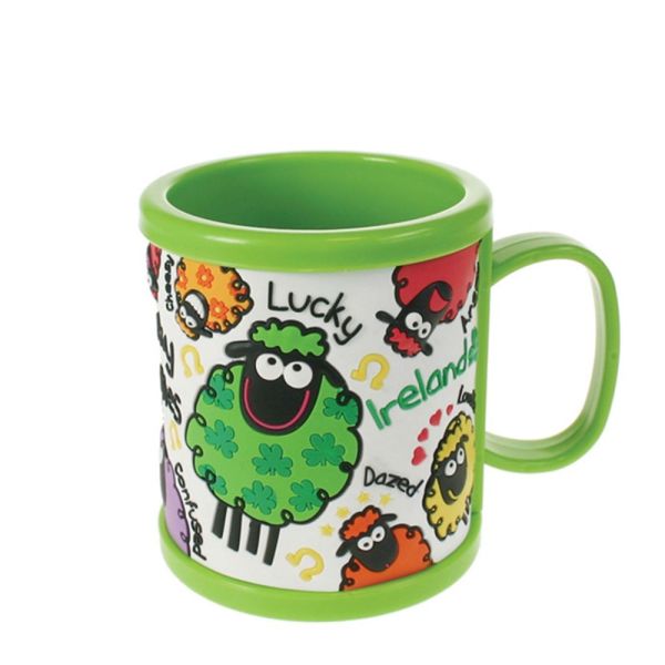 Eco-friendly Custom Logo Soft PVC Mug 3D Embossed Logo Design Silicone Mug Kids