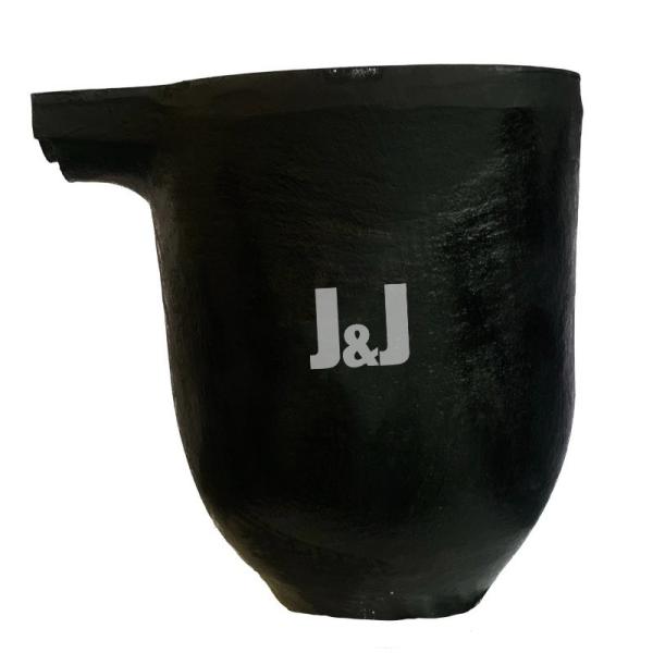 Superficie lisa Aluminio fundido Crucible Ligero con buena conductividad térmica