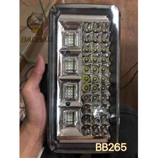 7 Inch Rectangle White Yellow 12V Universal Car Bright Work Lights