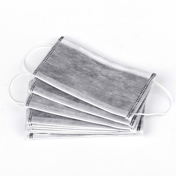 Plain Shape Disposable Face Masks / Sanitary Earloop Procedure Masks