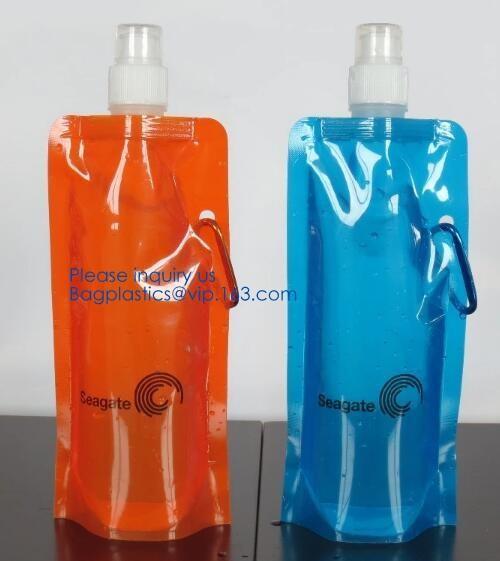 Spouted Flexible Foldable Water Bag For Running Flexible Printing Lami