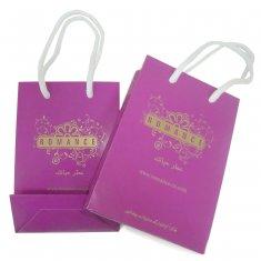 Emballage au détail de papier rose promotionnel fait sur commande d'impression de sac de transporteur personnalisé