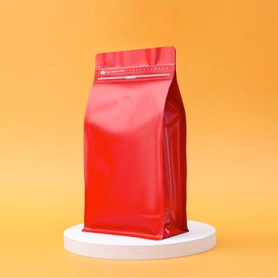 Eye-catching Self-Sealing Zipper Coffee Bag With Eight-Side Seal Design And Unique Valve Function