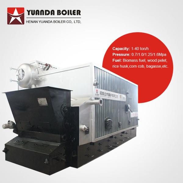 Industrial Automatic Feeding 2000kghr Paddy Rice Husk Fired Boiler For Rice Mill