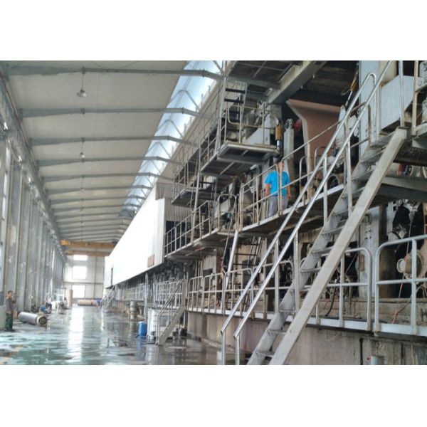 380V Corrugated Paper Making Machine High Output Three Press For Making Paper Roll