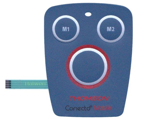 Custom embossed buttons membrane switch keypad with polyester dome