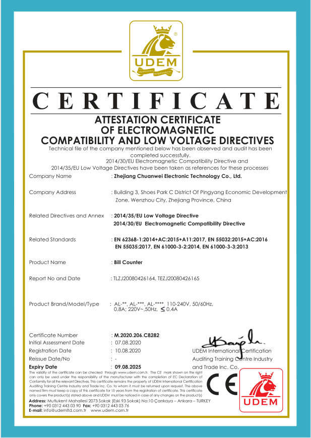 Zhejiang Chuanwei Electronic Technology Co., Ltd. Сертификации