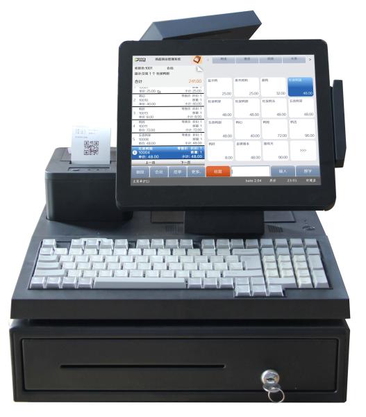ABS Metal 12 Inch/14 Inch Touch Screen WIN POS Terminal Cash Register for Restaurant