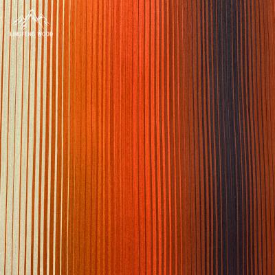 Engineered Veneer With Raw Backing And 0.4mm Thickness In Neon Sunset Color