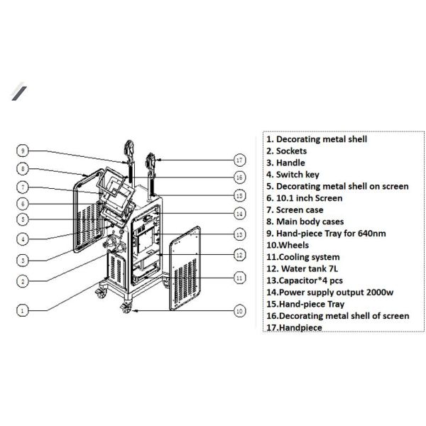 120 J/CM 600w Diode Laser Hair Removal Ladies Salon Ipl Machine