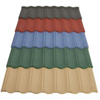 1340mm*420mm Stone Coated Steel Tiles For Villa House Roofing