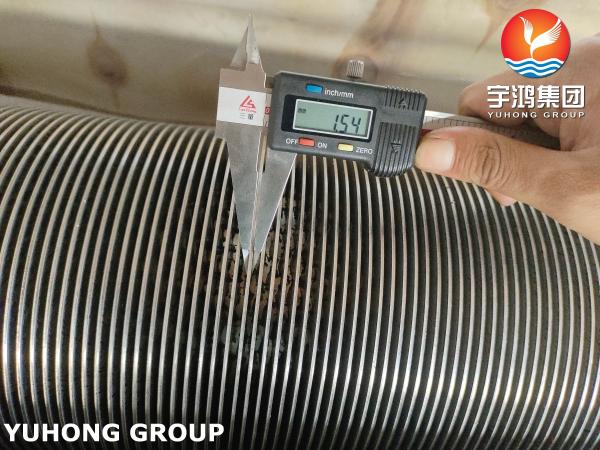 ASTM A312 TP347H Serrated Fin Tube for Furnace Heat Transfer