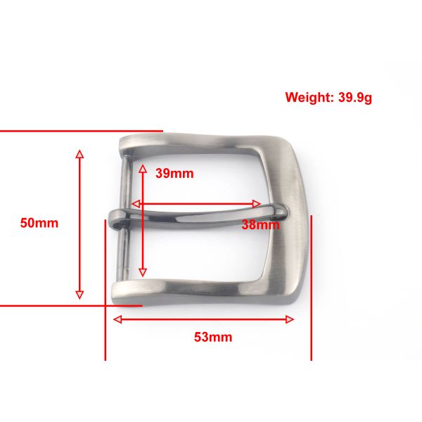 Purse Making Accessories Metal Pin Buckle , Custom Logo Reversible Belt Buckle