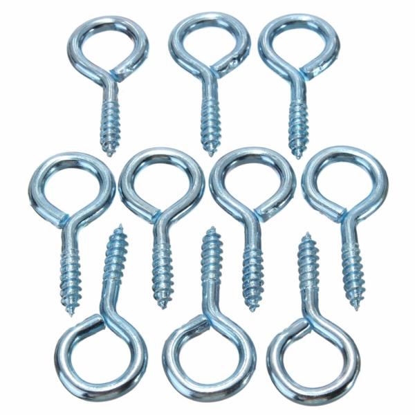 Hardening Zinc Plated Screw Eyes Round Head For Buildings / Engeering Equipment