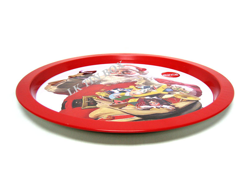 D326x19 mm Round Metal  Vintage Beer Trays Serving Tray For Pubs